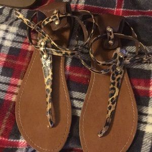 Cheetah sandals
